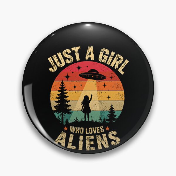 Item preview, Just A Girl Who Loves Aliens UFO Space Extraterrestrial Fan designed and sold by RetroMini2026.