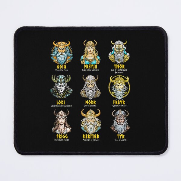 Item preview, Norse Gods and Goddesses Pantheon Art designed and sold by rhymjqvinci.