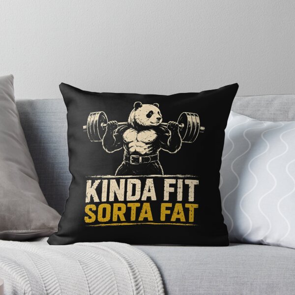 Item preview, Kinda Fit Sorta Fat Panda Weightlifting Gym Humor designed and sold by HumansStuck12.