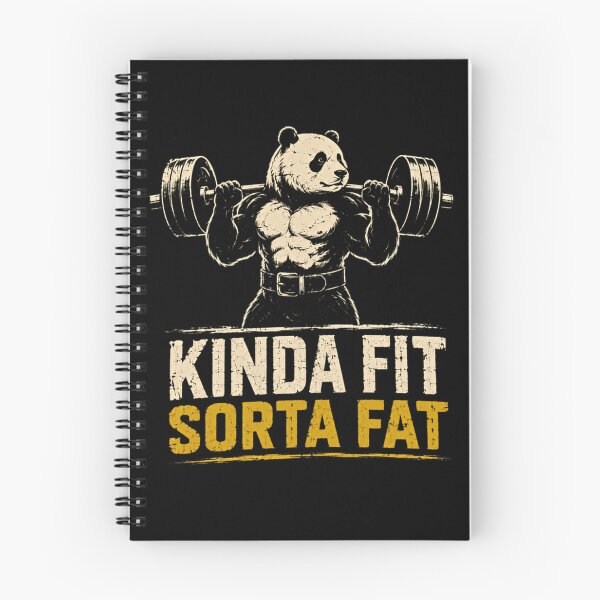 Item preview, Kinda Fit Sorta Fat Panda Weightlifting Gym Humor designed and sold by HumansStuck12.