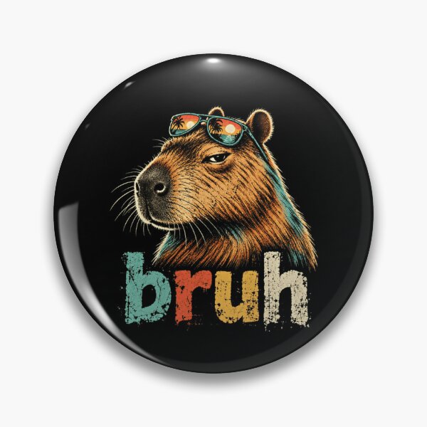 Item preview, Bruh Capybara Sunglasses Funny Meme designed and sold by SkeletonsDanger.