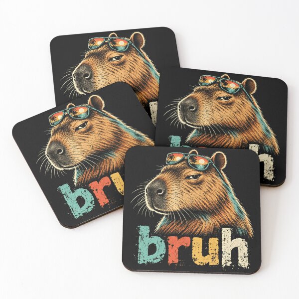 Item preview, Bruh Capybara Sunglasses Funny Meme designed and sold by SkeletonsDanger.