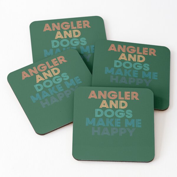 Item preview, Angler And Dogs Make Me Happy- Gift For Angler  Dogs Fans 178 designed and sold by IsaGalleryA.