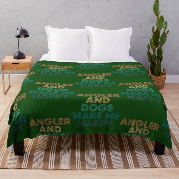 Item preview, Angler And Dogs Make Me Happy- Gift For Angler Dogs Fans 178 designed and sold by IsaGalleryA.