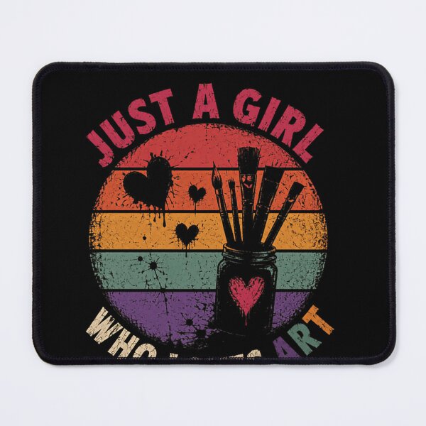 Item preview, Just A Girl Who Loves Art Female Painter Hobbyist designed and sold by RetroMini2026.