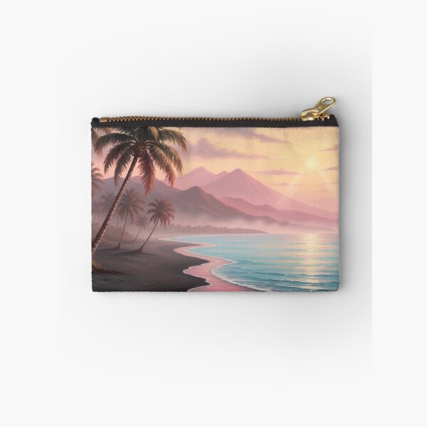 Item preview, Black Sand Beach and Volcanoes — Pink Pacific Twilight designed and sold by Hawaii26.