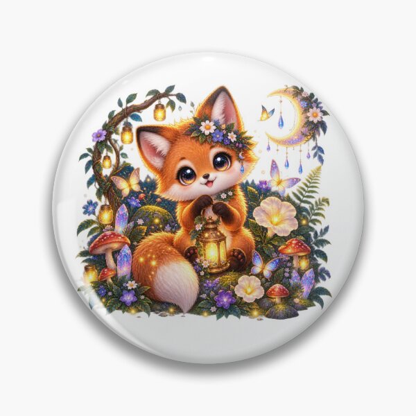 Item preview, Enchanted Forest Fox Lantern Moonlight designed and sold by jgvisualarts.