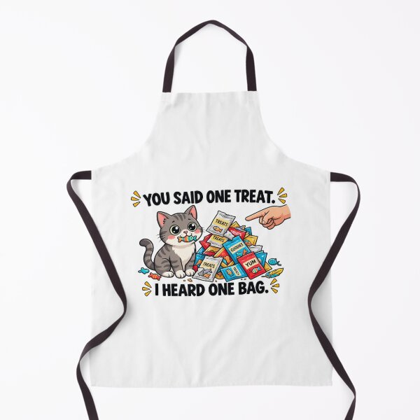 Item preview, You Said One Treat Funny Cat Treat Addict Cat Lover Sarcastic Pet Humor Gift designed and sold by MrDev.