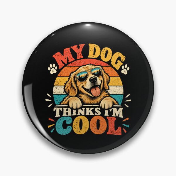 Item preview, My Dog Thinks I'm Cool Golden Retriever Owner Pet Lover designed and sold by SkeletonsDanger.