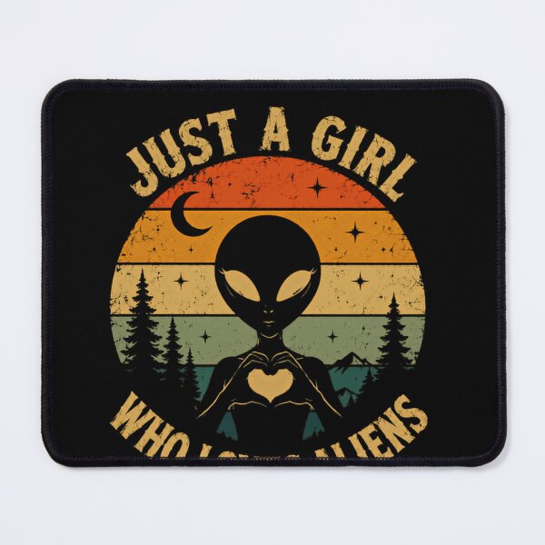 Item preview, Just A Girl Who Loves Aliens Sci Fi Space Extraterrestrial Women designed and sold by RetroMini2026.