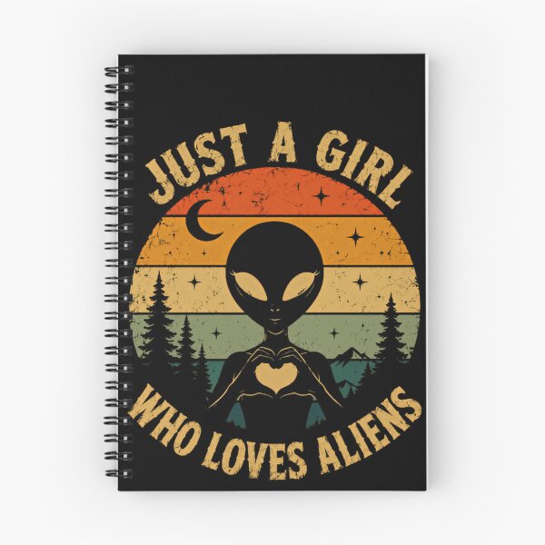 Item preview, Just A Girl Who Loves Aliens Sci Fi Space Extraterrestrial Women designed and sold by RetroMini2026.