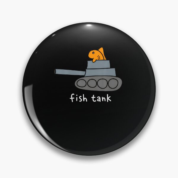 Item preview, Fish Tank Funny Fish Military Tank Aquarium Pun Humor designed and sold by RealestInternet.