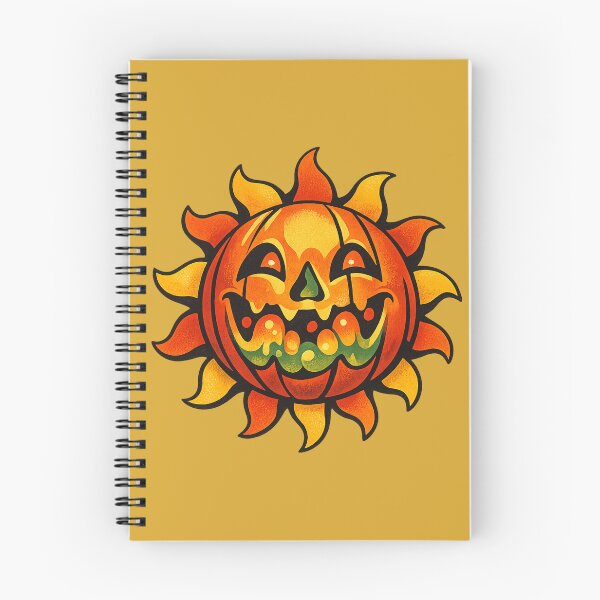 Item preview, Retro 1970s Lava-Lamp Jack-o-Lantern Sun Art – Groovy Halloween Print designed and sold by MagicMakerPh.