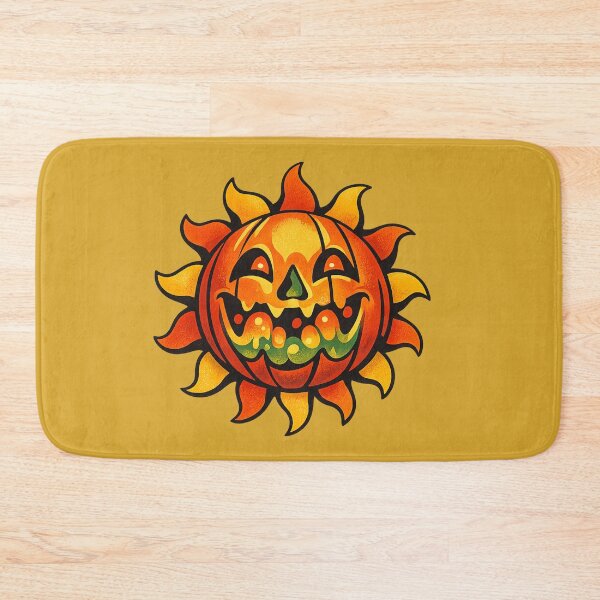 Item preview, Retro 1970s Lava-Lamp Jack-o-Lantern Sun Art – Groovy Halloween Print designed and sold by MagicMakerPh.