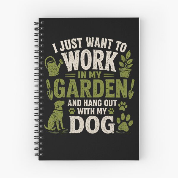 Item preview, I Just Want To Work In My Garden And Hang Out With My Dog Gardener Dog Lover designed and sold by HumansStuck12.