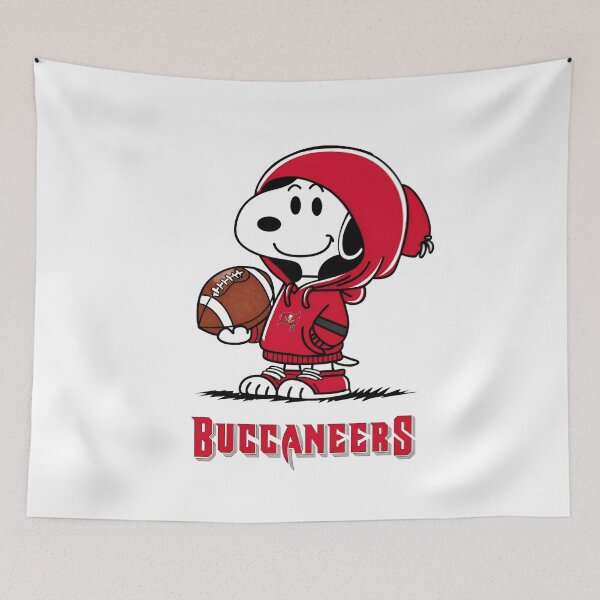 Item preview, Snoopy  Dog Holding Football Buccaneers  designed and sold by Spark-Budz.