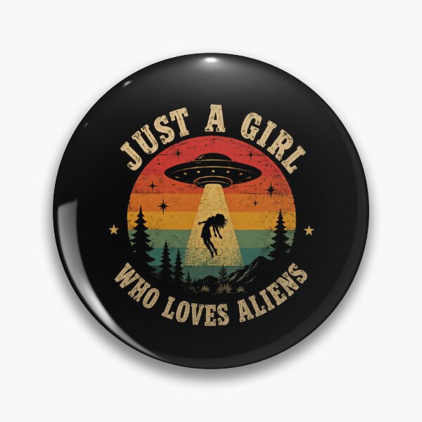 Item preview, Just A Girl Who Loves Aliens UFO Lover Sci Fi Fan designed and sold by SkeletonsDanger.