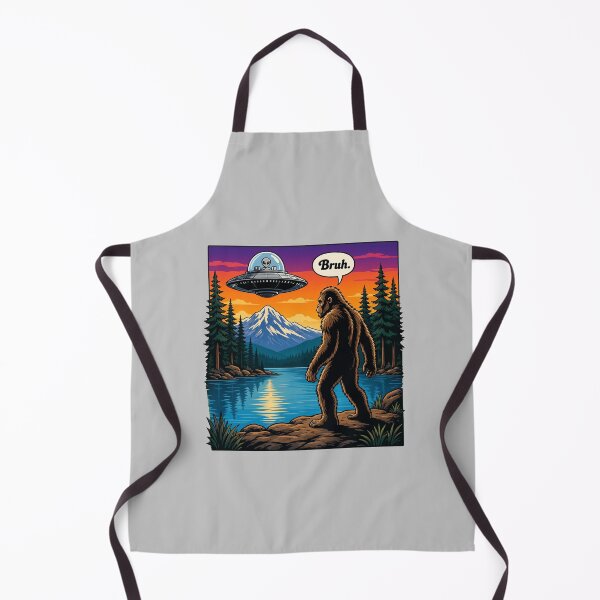 Item preview, Bigfoot UFO Lake Encounter Poster designed and sold by TTEDGLOBAL.