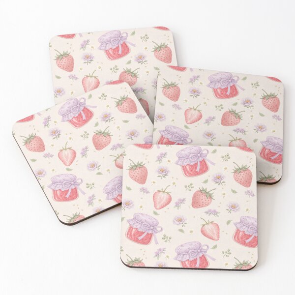Item preview, Lavender Strawberry Jam Watercolor Design designed and sold by SSundaysPrints.