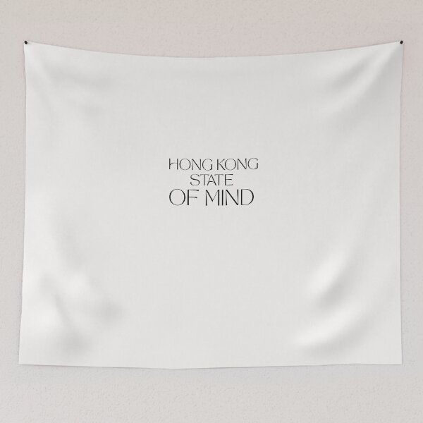 Item preview, Hongkong State of Mind Retro Typography Sticker designed and sold by ArtisanPrintHk.