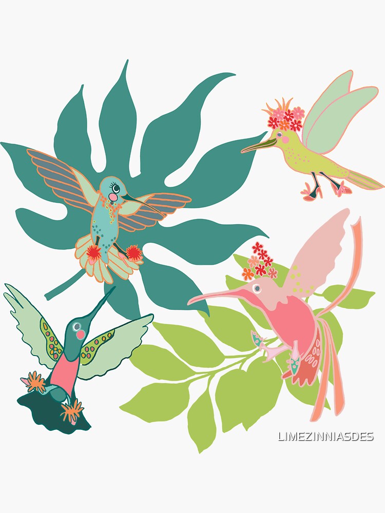 Hummingbird Paradise by LIMEZINNIASDES