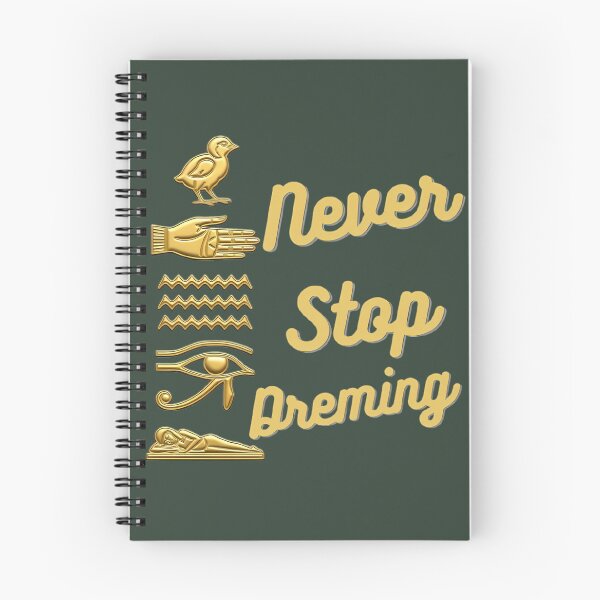 Item preview, THE GOLDEN DREAM SPELL | Never Stop Dreaming in REAL Egyptian Hieroglyphs designed and sold by HoMya.