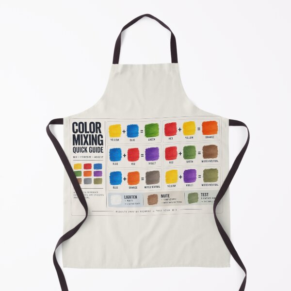 Item preview, Color Mixing Quick Guide – Artist Paint Mixing Reference Desk Mat designed and sold by astersgraphics.
