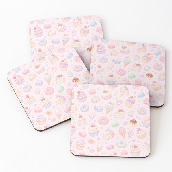 Item preview, Pastel Sweet Desserts & Bakery Watercolor Pattern designed and sold by Skyrocketz.