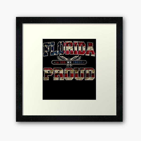 Item preview, In God We Trust Florida Proud Strong Awesome Design Gift US Flag designed and sold by djpraxis.