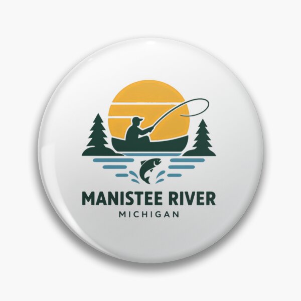 Item preview, Manistee River Michigan Fishing Angler Outdoors designed and sold by Simsimah26Parks.