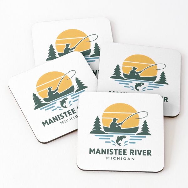 Item preview, Manistee River Michigan Fishing Angler Outdoors designed and sold by Simsimah26Parks.