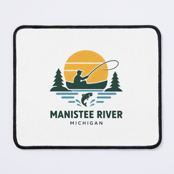 Item preview, Manistee River Michigan Fishing Angler Outdoors designed and sold by Simsimah26Parks.