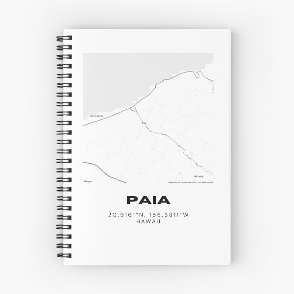 Item preview, Paia Maui Map | Minimalist North Shore Hawaii Location Design designed and sold by RM-Journey.