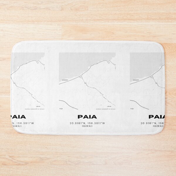 Item preview, Paia Maui Map | Minimalist North Shore Hawaii Location Design designed and sold by RM-Journey.