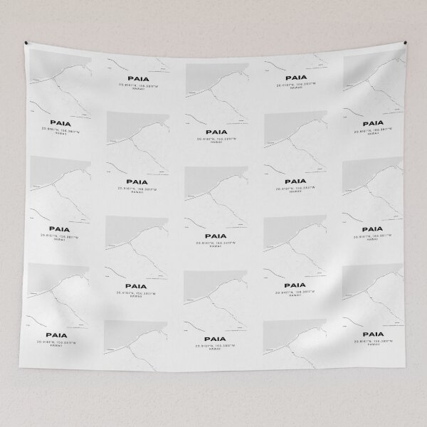 Item preview, Mapa de Paia, Maui | Diseño minimalista de la ubicación en la costa norte de Hawái designed and sold by RM-Journey.