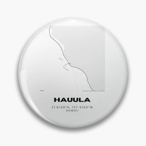 Item preview, Hauula Hawaii Map | Minimalist North Shore Oahu Location Design designed and sold by RM-Journey.
