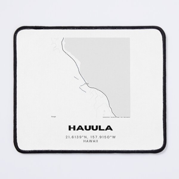 Item preview, Hauula Hawaii Map | Minimalist North Shore Oahu Location Design designed and sold by RM-Journey.