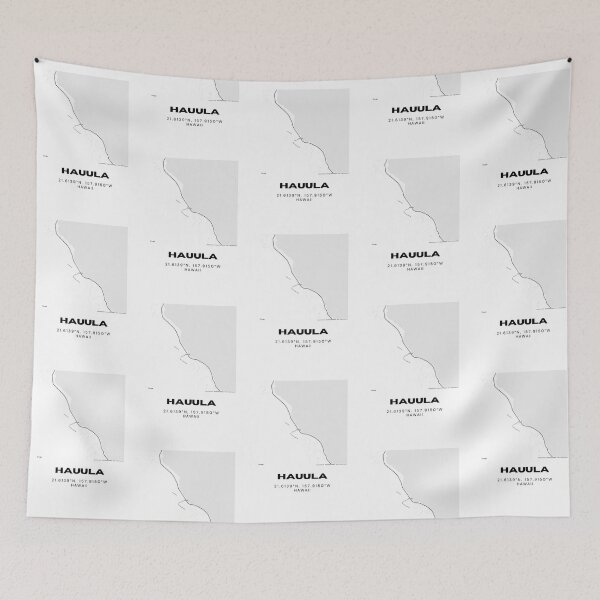 Item preview, Mapa de Hauula, Hawái | Diseño minimalista de la ubicación en la costa norte de Oahu designed and sold by RM-Journey.