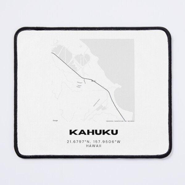Item preview, Kahuku Hawaii Map | Minimalist North Shore Oahu Location Design designed and sold by RM-Journey.