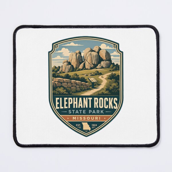 Item preview, Elephant Rocks State Park Missouri Est. 1924 Missouri State Park Travel Visitor designed and sold by Star3NowForMe.