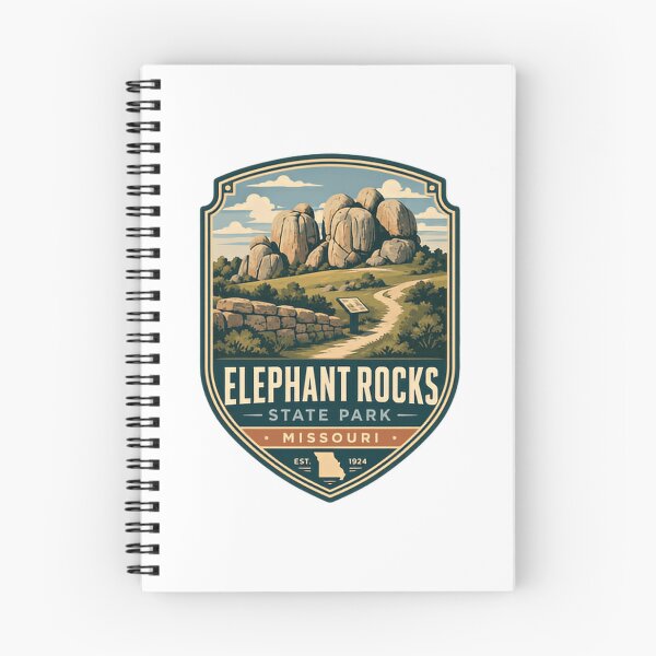 Item preview, Elephant Rocks State Park Missouri Est. 1924 Missouri State Park Travel Visitor designed and sold by Star3NowForMe.