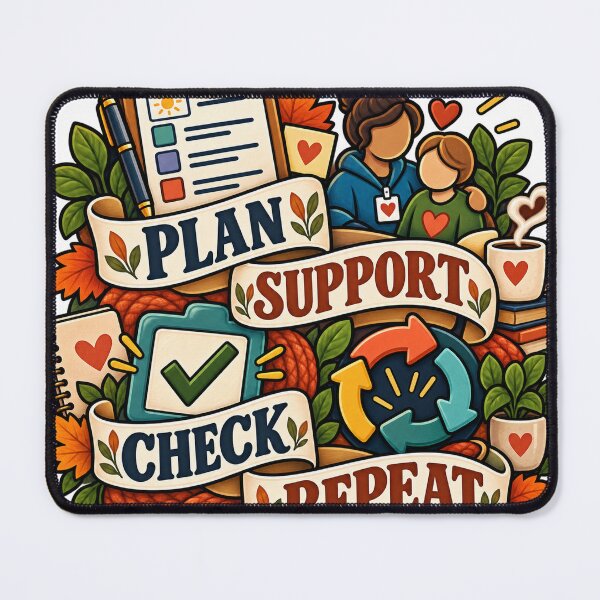 Item preview, Plan, Support, Check, Repeat DSP designed and sold by supertae.