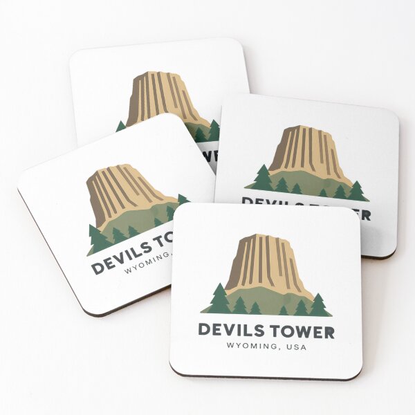 Item preview, Devils Tower Wyoming USA National Park Explorer Travel Souvenir designed and sold by Simsimah26Parks.