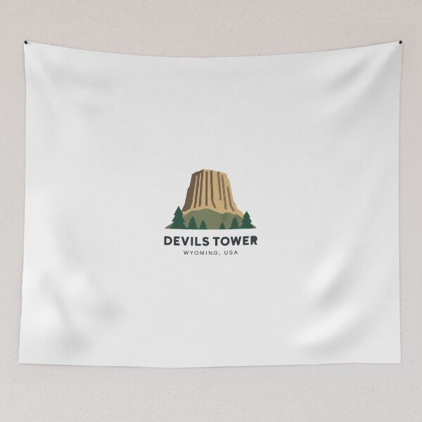 Item preview, Devils Tower Wyoming USA National Park Explorer Travel Souvenir designed and sold by Simsimah26Parks.