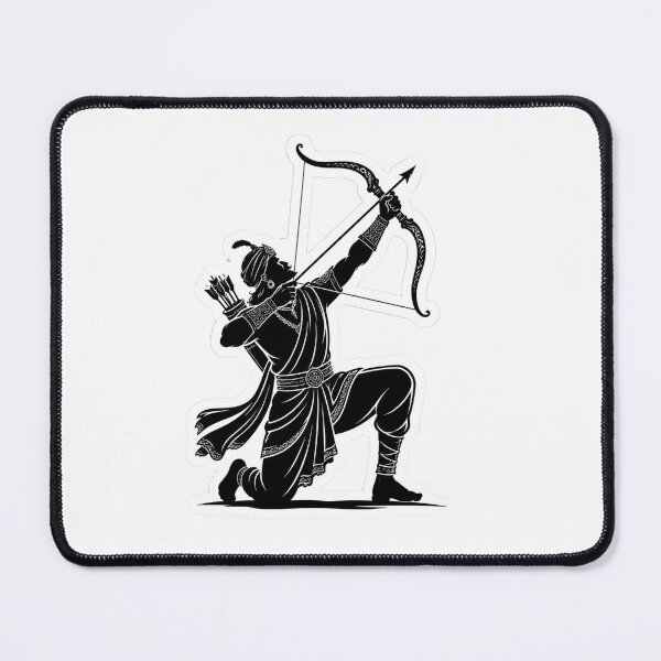 Item preview, A Warrior with Bow and Arrow | Indian Art  designed and sold by Sakshiartwork.