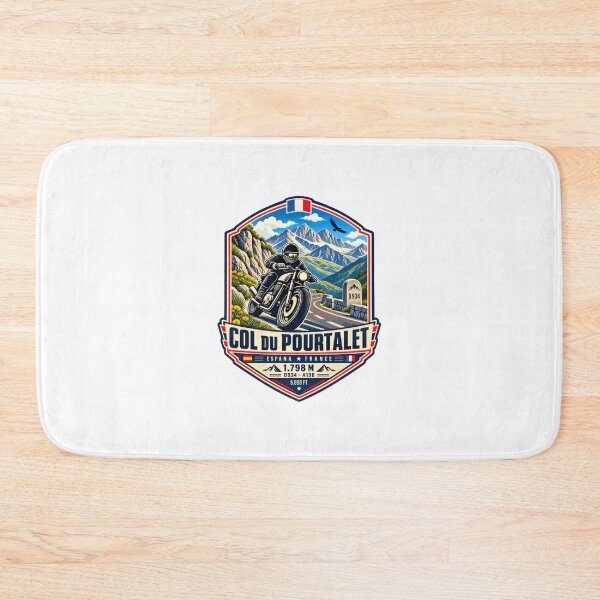 Item preview, Col Du Pourtalet Motorcycle Mountain Pass France Spain Rider designed and sold by Star3NowForMe.