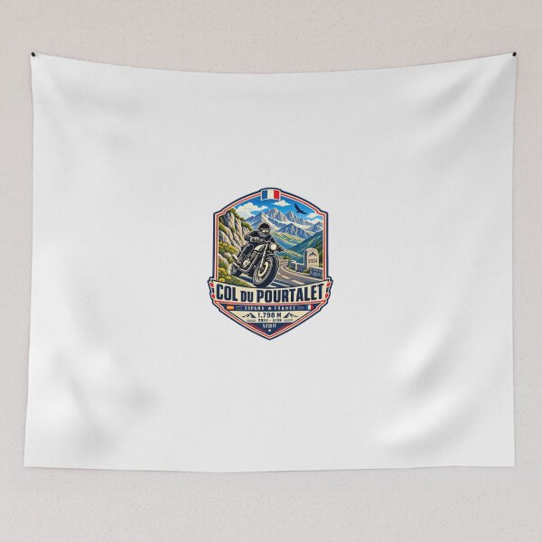 Item preview, Col Du Pourtalet Motorcycle Mountain Pass France Spain Rider designed and sold by Star3NowForMe.