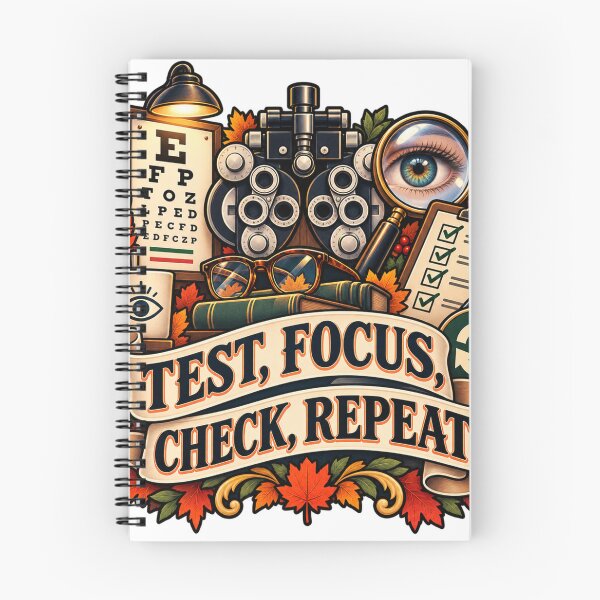 Item preview, Test, Focus, Check, Repeat Optometry designed and sold by supertae.