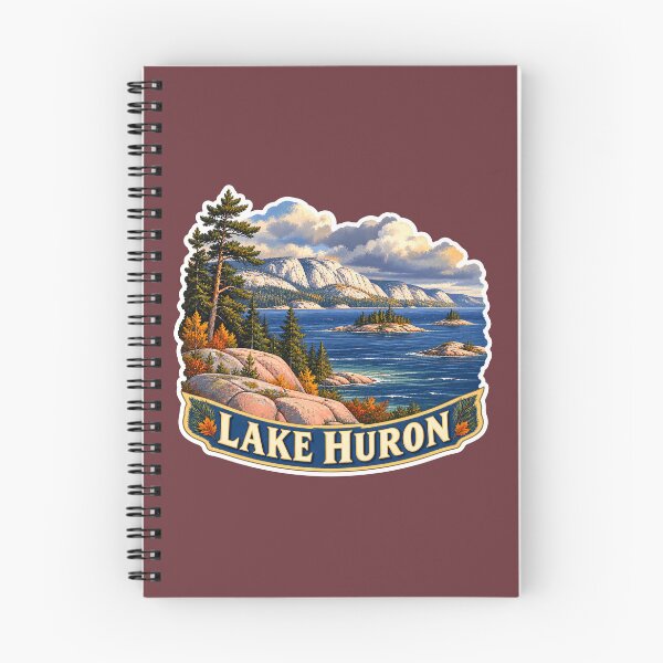 Item preview, Title: Lake Huron Vintage Canadian Great Lakes Scenic Prints designed and sold by PinUpPizzazz.