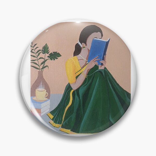 Item preview, An Indian Woman reading a book | Indian Art designed and sold by Sakshiartwork.